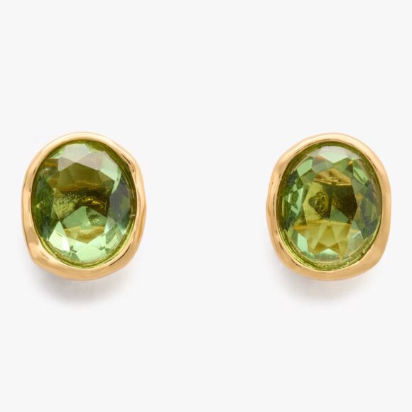 kate spade Jewelry - kate spade Light Green/Gold High Shine Studs/NWT